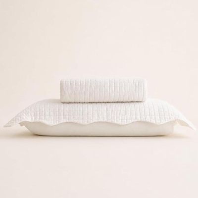 Cobre Leito Solteiro Branco com Porta Travesseiro Matelassê Quadrat Lyor Poliéster Colcha de Cama