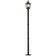 Kit 4 Postes para Praça 166cm Dital Heritage Clássico Preto E27 Luminária Jardim Iluminação Externa