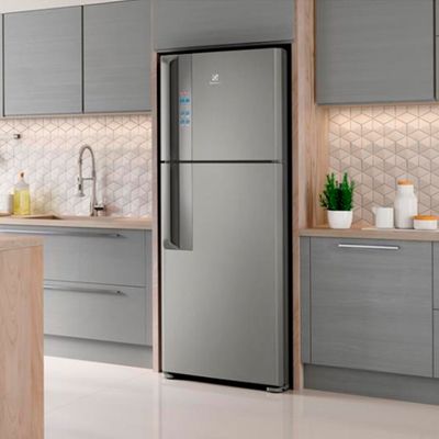 Refrigerador Frost Free IF55S Inverter Top Freezer 431 Litros Electrolux Platinum / 110V