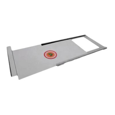 Registro Regulador de Fumaça Fogão a Lenha Brassol Chapa de Inox 0,20mm 30x23cm