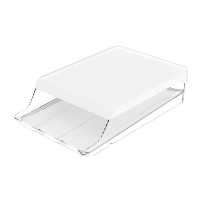 Porta Ovos Dispenser Rolante Organizador de Geladeira 21 Unidades Clear