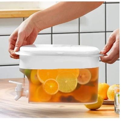 Suqueira Dispenser de Bebidas 3,2L com Torneira para Geladeira e Praia Transparente Yeet