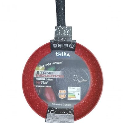 Frigideira Red Point Stone Induction Antiaderente Alumínio 26CM para Fogão Gás Elétrico Indução
