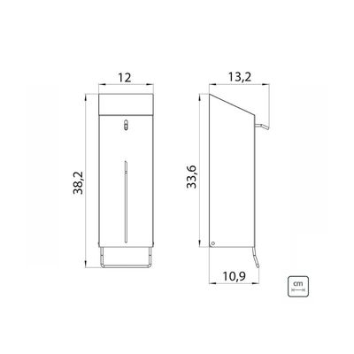 Dispenser para Sabão e Álcool Gel Tramontina em Aço Inox Scotch Brite e Recipiente em PET 1 Litro