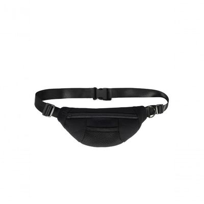 Pochete Pet Transversal Pequena Para Passeio Camp Com Argola E Porta Saquinho - Preto Preto