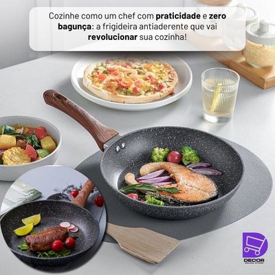 Frigideira Utimix em Alumínio Antiaderente Multifuncional 28cm para Fogão a Gás e Indução
