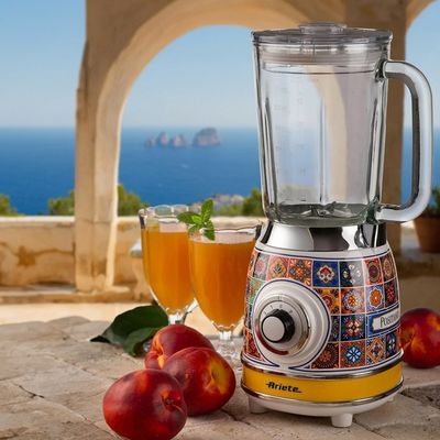 LIQUIDIFICADOR ARIETE POSITANO COM COPO DE VIDRO 1,5L 4 VELOCIDADES 1000W ESTAMPADO 127V 00C05890NARBR