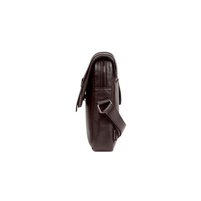 Shoulder Bag Masculina de Couro Leme Café Bagaggio U / Café