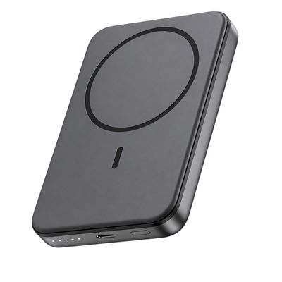 Power Bank Wireless 5000 mAh Para Smartphone Universal Preto