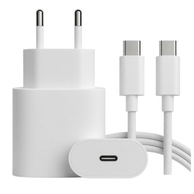 Carregador USB Tipo C Turbo Rápido para Smartphone e Tablet