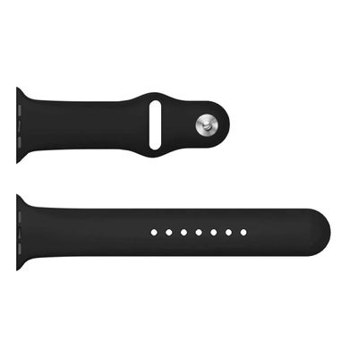 Pulseira Para smartwatch APP 38 MM Cor Preto Liso Super Flexível