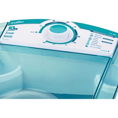 Lavadora De Roupas Tanquinho Latina 10kg Semiautomática LA551 - 110V - Verde