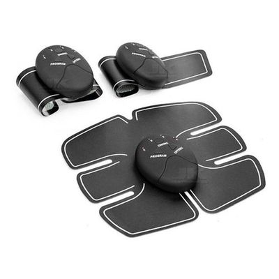 Kit Tonificador Muscular Abdominal E Braço Ems Fit Pad Smart Fitness 3 Em 1