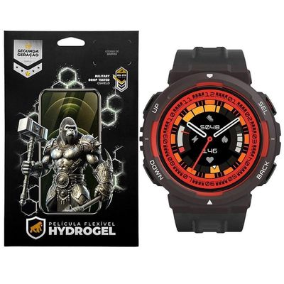 Película para Smartwatch Gshield Active Edge Hydrogel HD com Proteção Contra Riscos Transparente 1