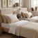 Kit 4 Fronhas Travesseiro Brisa 50x70cm Lyor Toque 200 Fios Bege com Abas Cama Quarto Enxoval
