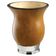 Cuia Média Para Pequena Com Pé Metal Bocal Queimado Lisa Natural