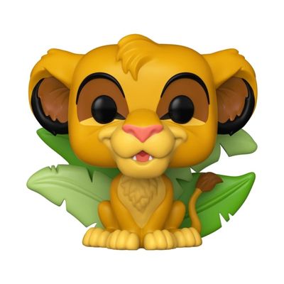 Boneco Funko Pop! Exclusivo Disney O Rei Leão Simba c Folhas