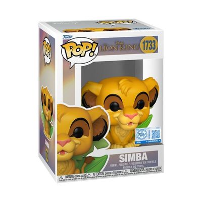 Boneco Funko Pop! Exclusivo Disney O Rei Leão Simba c Folhas