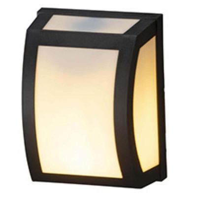 Kit 4 Luminárias Arandela de Parede Lente Leitosa Preto Oval E27 Smart Dital