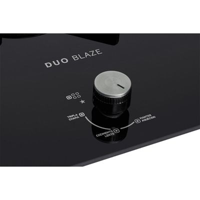 Cooktop a Gás Fischer 5 Bocas Tripla Chama Infinity Duo com Trempe de ferro fundido Mesa Vidro Bivolt