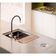 Cuba de Sobrepor ou Embutir Docol Massima 68x48x20 cm em Aço Inox Escovado com Acessórios e Lixeira de Embutir 6 L