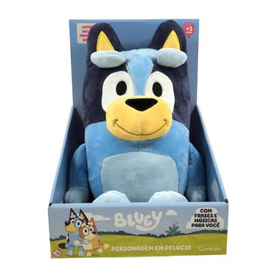 Pelúcia Infantil Bluey com Som 30cm