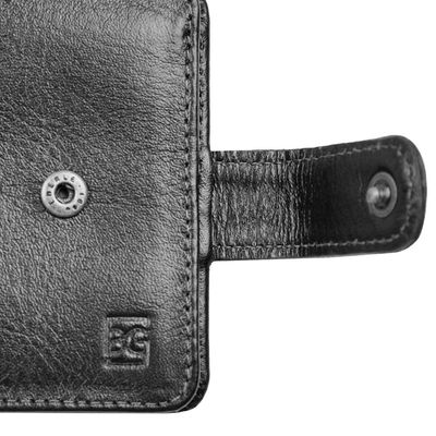 Carteira de Couro Masculina Lingueta Milano Preta  Bagaggio U / Preto