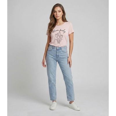 Blusa Feminina em Malha Visco Infinita Cor Rosa GG / Rosa