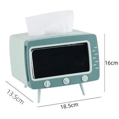 Suporte Decorativo TV Retro porta Lenços Verde XC-SP-62