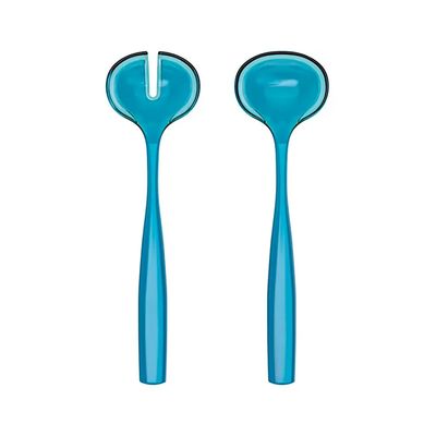 TALHERES GUZZINI PARA SERVIR SALADA DOLCEVITA BIO PLÁSTICO 28CM AZUL TURQUESA 29730148