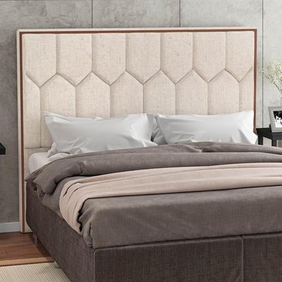 Cabeceira Cama Casal 140cm órion P02 Linho Cru - Mpozenato