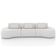 Sofá 4 Lugares 326cm Orgânico Mellanie Boucle Cru Z32 - Mpozenato