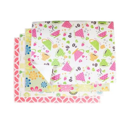 Toalha Aparador de Louças Microfibra Estampada 40cm x 30cm