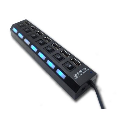 Hub Usb 7 Portas 3.0 Pendrive Tv Mouse Teclado Adaptador.