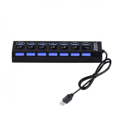 Hub Usb 7 Portas 3.0 Pendrive Tv Mouse Teclado Adaptador.
