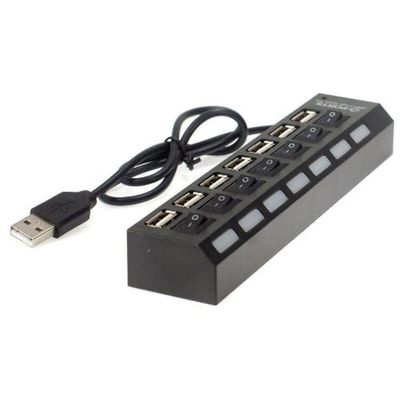 Hub Usb 7 Portas 3.0 Pendrive Tv Mouse Teclado Adaptador.