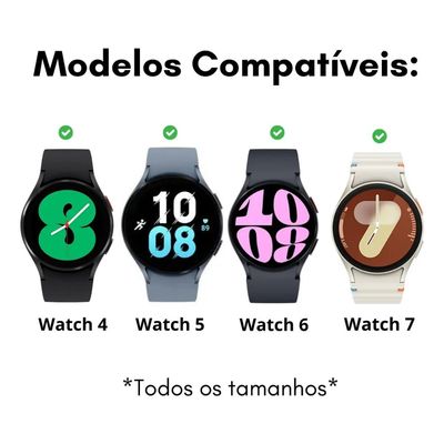 Pulseira SmartWatch SAM Watch 5 Lisa Azul Marinho Resistente