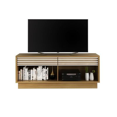 Rack Bancada para TV até 42 Sala de Estar RA2003 Natural/Off White - Gran Belo