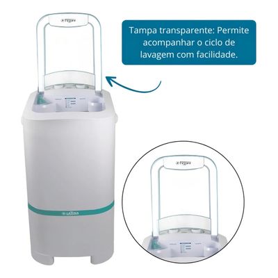 Lavadora De Roupas Tanquinho Latina 10kg Semiautomática LA553 - 110V - Verde