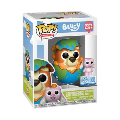 Boneco Funko Pop! & Buddy Exclusivo Bluey - Bingo E Floppy