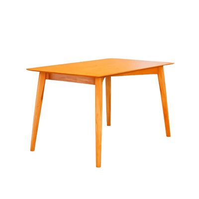 Mesa de Jantar em Madeira Livie 137x90cm Natural Acetinado Piratini