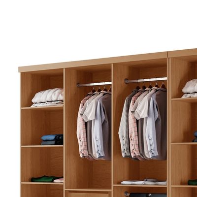Closet Casal Hera Premium 4 Gavetas e 10 prateleiras MDF Rufato Imbuia