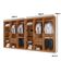 Closet Casal Hera Premium 4 Gavetas e 10 prateleiras MDF Rufato Imbuia