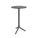 Mesa Bistrô Alta Redonda Livy Aurah 60x105cm Preto Polipropileno Plaxmetal