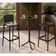 Mesa Bistrô Alta Redonda Livy Aurah 60x105cm Preto Polipropileno Plaxmetal