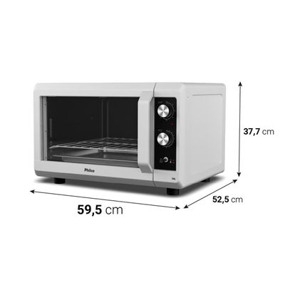 Forno Elétrico Philco 50L Branco Dupla Resistência PFE56B 127V