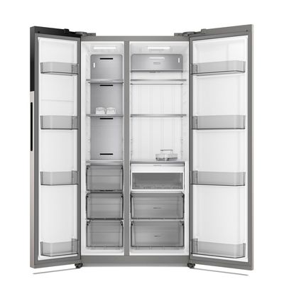 Geladeira Electrolux Frost Free Bivolt 624L Efficient com AutoSense Side by Side Inox Look (ES60S) Bivolt