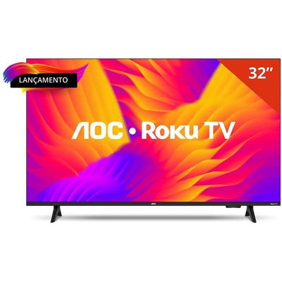 Smart TV AOC LED 32 DLED Wi-Fi Roku TV Quad Core 32S5155/78G
