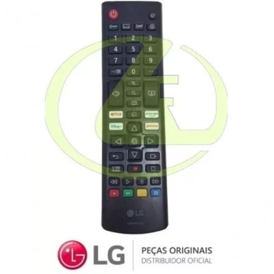 Controle Remoto LG AKB76037602 Original para Smart TV Bivolt Compatível com 32LM627BPSB
