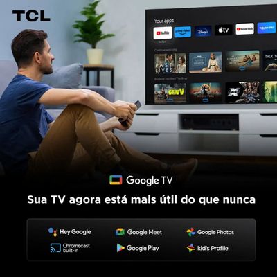 Smart TV C6K 65 Polegadas 4K 144 Hz QLED Mini LED TCL Preto / Bivolt